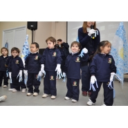 Festejos por el Día de la Bandera con los niños de Jardín
